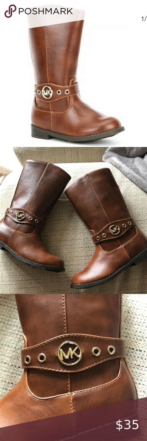 michael kors cognacbrown boots corney|Michael Kors boots.